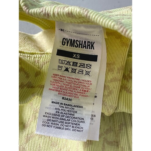 Gymshark Adapt Animal Seamless Crop Top Size XS Sleeveless Half Zip Athleisure - Picture 6 of 8